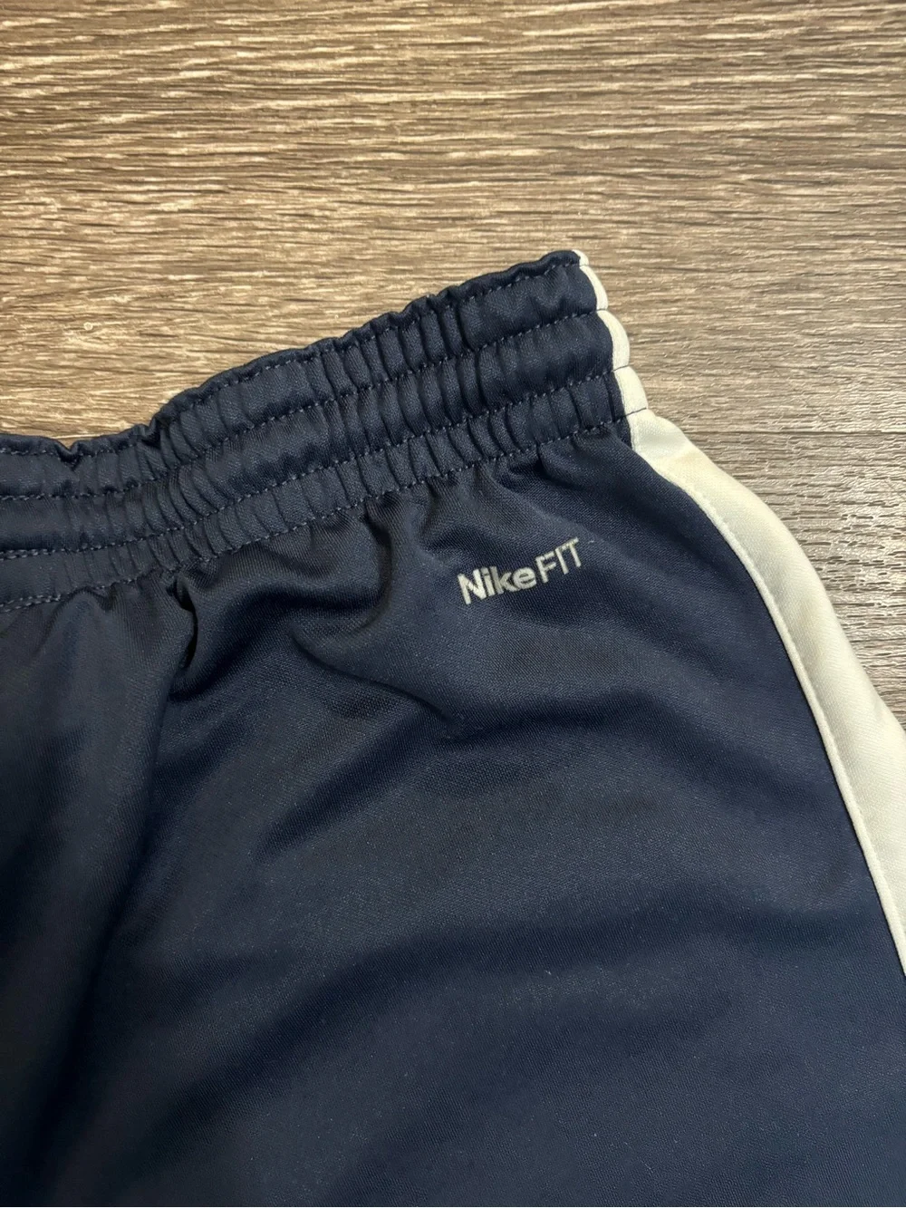 Nike Boys Navy Blue Shorts with White Side Panels